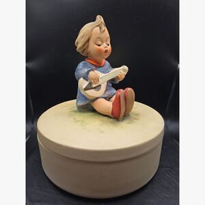 Hummel #111/53 Joyful Trinket Box Figurine Vintage TMK 3 Gorgious!!